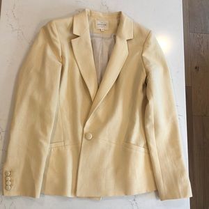 Sezane light yellow blazer